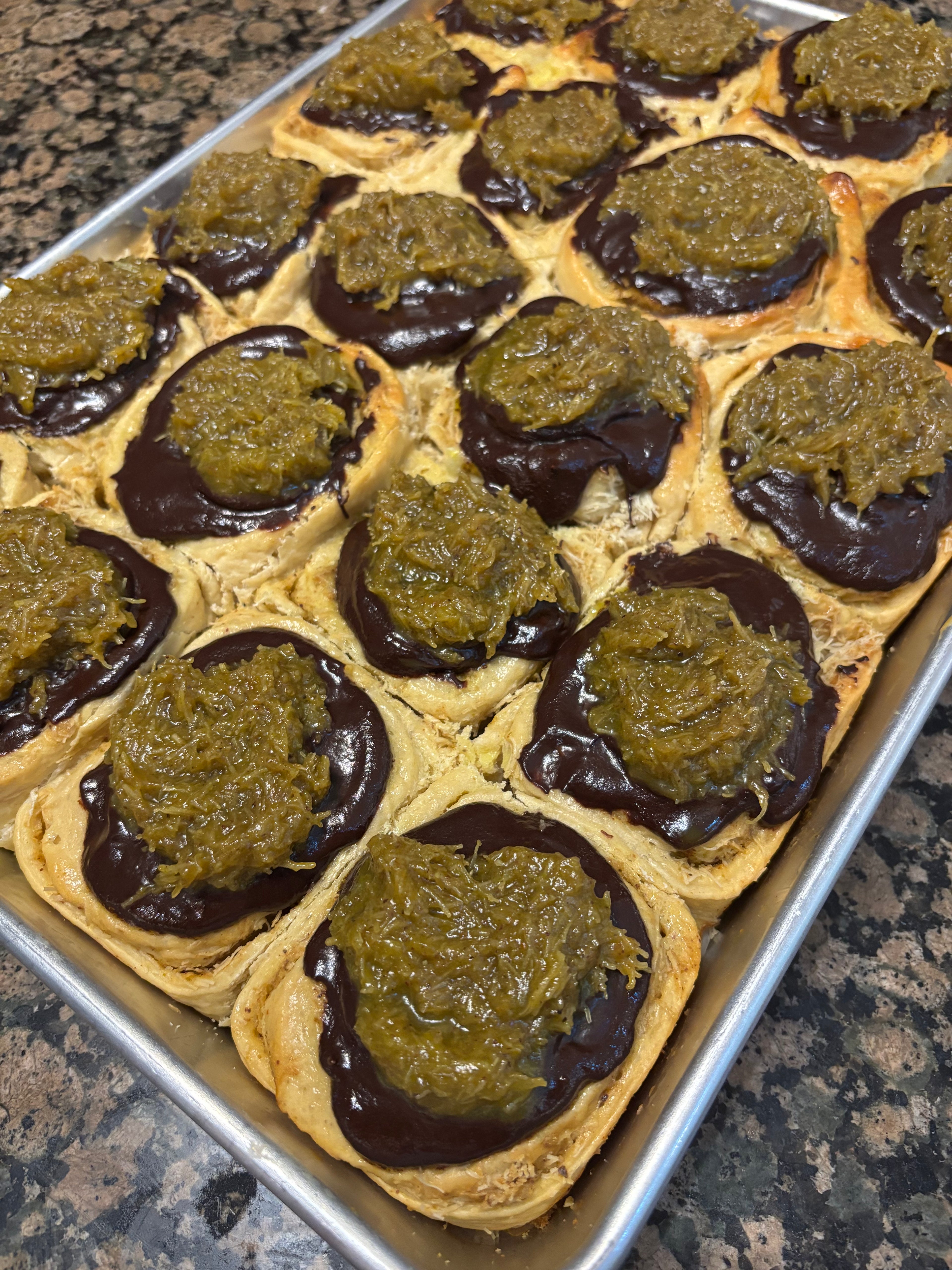 Dubai Chocolate Roll (+$1)